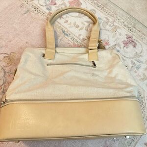 BEIS mini weekender beige